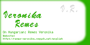 veronika remes business card